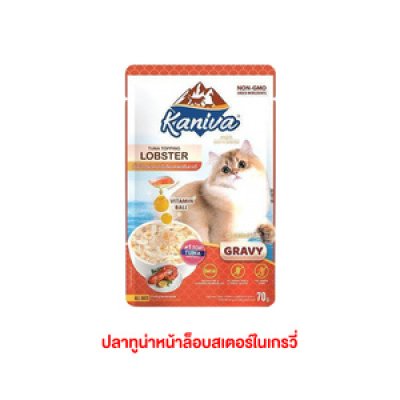 อาหารเปียกแมว คานิว่า Kaniva ขนาด 70 กรัม (เกรวี่)