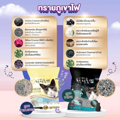 ทรายแมว Two Two Pet ทรายแมวภูเขาไฟอัจฉริยะ ขนาด 5-12 ลิตร
