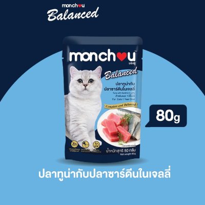 อาหารเปียก Monchou Balance มองชูบาลานซ์ 80 g.