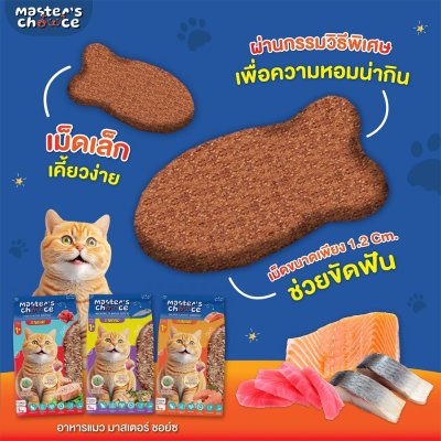 อาหารแมวชนิดเม็ด Master's Choice (มาสเตอร์ช้อยส์) ถุง 1 KG