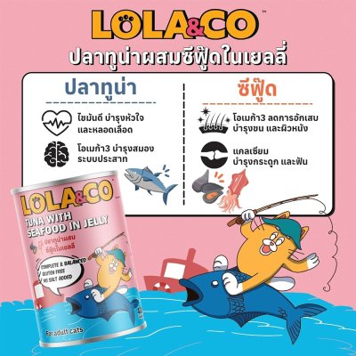 อาหารเปียกแมว Lola&CO โลล่าแอนด์โค ขนาด 400 กรัม