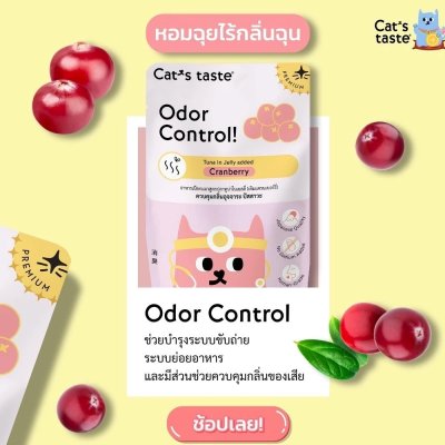 อาหารเปียกแมว แคทเทส Cat's Taste Premium ขนาด 70 กรัม