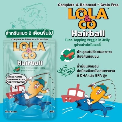 อาหารเปียกแมว Lola&CO โลล่าแอนด์โค ขนาด 80 กรัม