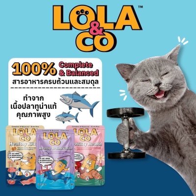 อาหารเปียกแมว Lola&CO โลล่าแอนด์โค ขนาด 80 กรัม