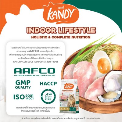อาหารแมวโฮลิสติก Kandy แคนดี้ ขนาด 1.5 Kg
