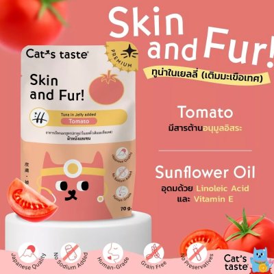 อาหารเปียกแมว แคทเทส Cat's Taste Premium ขนาด 70 กรัม