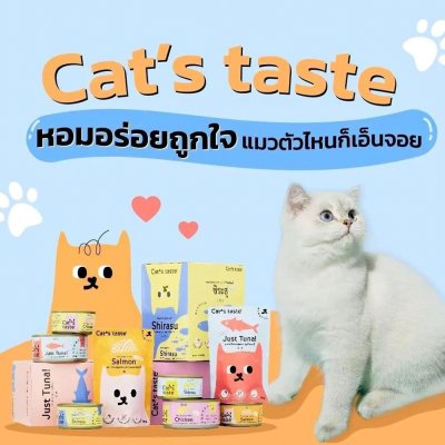 อาหารเปียกแมว แคทเทส Cat's Taste ขนาด 75 กรัม (เยลลี่)