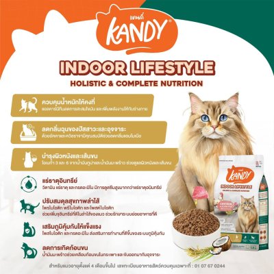 อาหารแมวโฮลิสติก Kandy แคนดี้ ขนาด 1.5 Kg