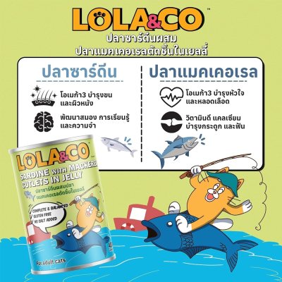 อาหารเปียกแมว Lola&CO โลล่าแอนด์โค ขนาด 400 กรัม
