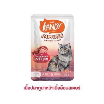 อาหารเปียกแมว Kandy สำหรับลูกแมว และแมวโต ขนาด 70 กรัม