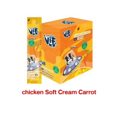 ขนมสุนัข Felina Canino Vif วิฟ ซอฟท์ครีม ขนาด 15 g.