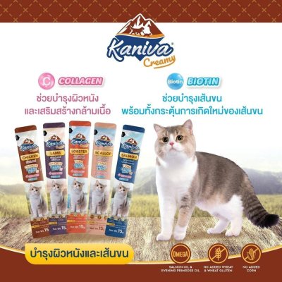 ขนมแมวเลีย Kaniva Creamy Treat คานิว่าขนาด 15 g.