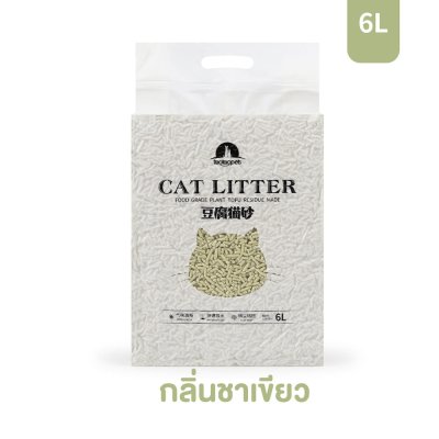 ทรายแมวเต้าหู้ ผลิตจากกากถั่วเหลืองธรรมชาติทรายแมว ขนาด 6 ลิตร