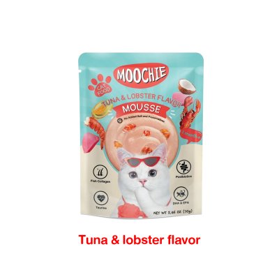 อาหารเปียกแมว มูชี่ Moochie สูตร Meaty ขนาด 70 กรัม (แบบมูส)