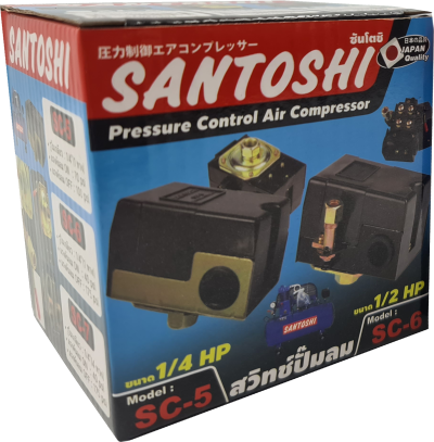 สวิทช์ปั้มลม 1/4HP SC-5 SANTOSHI