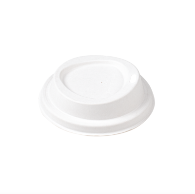 White Bagasse Lid ( 8oz.) ฝาชานอ้อย ขนาด 80 มม.