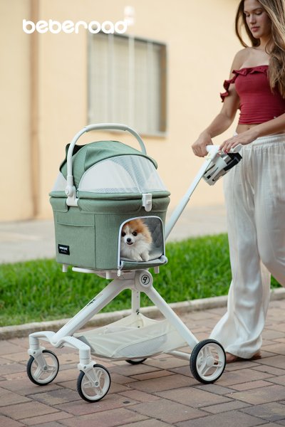 Beberoad TT Lightweight Pet Stroller - Beige