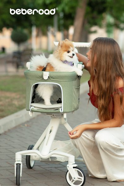 Beberoad TT Lightweight Pet Stroller - Beige