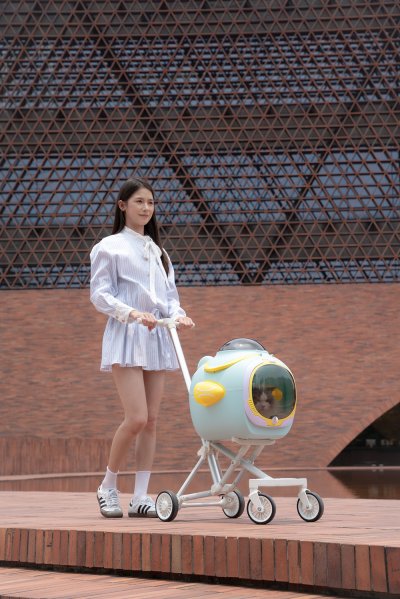 Aimile รถเข็นติดแอร์ สำหรับน้องหมา น้องแมว