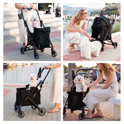 Beberoad X1 Medium Pet Stroller- Black Beberoad X1 Medium Pet Stroller- Black