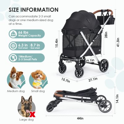 Beberoad X6 Luxury Medium Stroller | One-Second Fold Design | 180° Canopy