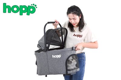 Hopp รถเข็นสัตว์เลี้ยงรุ่น Carry 3IN1 Hopp รถเข็นสัตว์เลี้ยงรุ่น Carry 3IN1