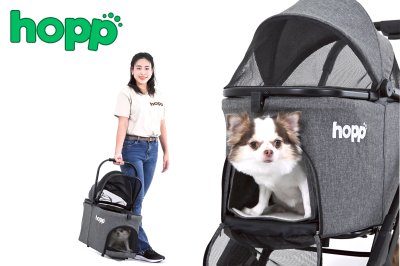 Hopp รถเข็นสัตว์เลี้ยงรุ่น Carry 3IN1 Hopp รถเข็นสัตว์เลี้ยงรุ่น Carry 3IN1
