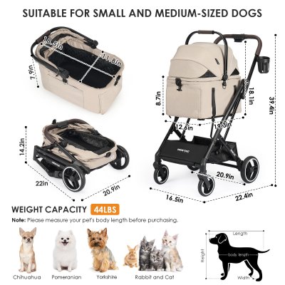 Beberoad X2 3in1 Pet Stroller