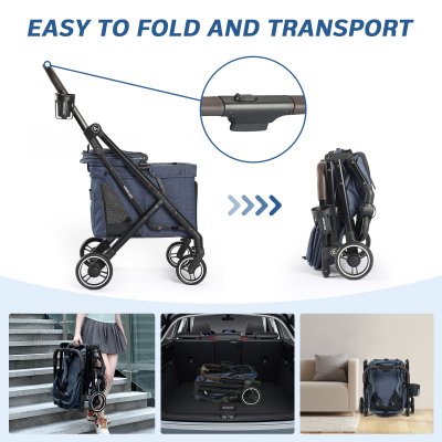 Beberoad X1 Medium Pet Stroller- Blue Beberoad X1 Medium Pet Stroller- Blue