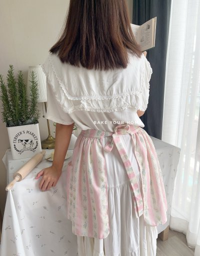 Flower Whispers Half Apron