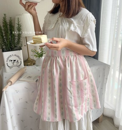 Flower Whispers Half Apron