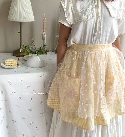 Yellow Cheese Half Apron