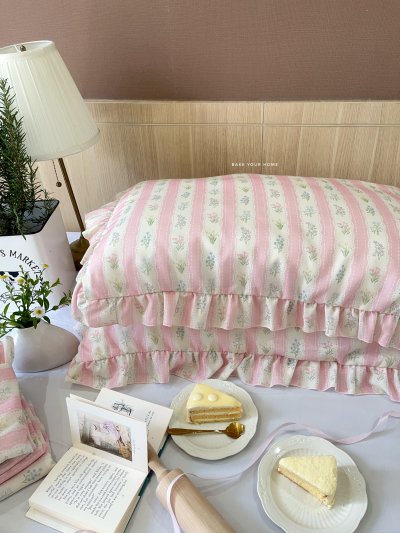 Flower Whispers Ruffled Pillowcase