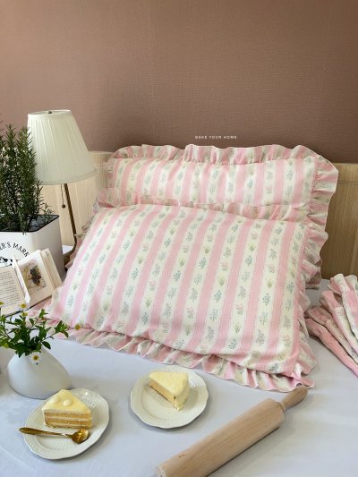 Flower Whispers Ruffled Pillowcase
