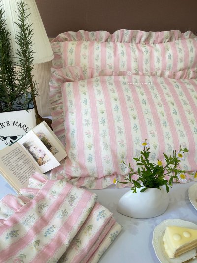Flower Whispers Ruffled Pillowcase