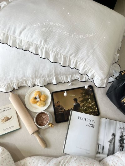 Ruffled Pillowcases Milk Choco