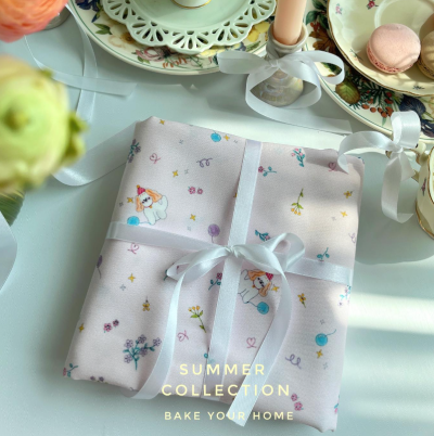 Pink Puppy & Kitten tablecloth