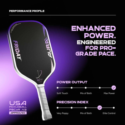 ไม้ พิกเกิลบอล ขนาด 16 มม. The Friday Fever Aura Pro Lunar 16mm Elongated