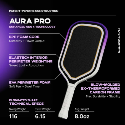 ไม้ พิกเกิลบอล ขนาด 16 มม. The Friday Fever Aura Pro Lunar 16mm Elongated