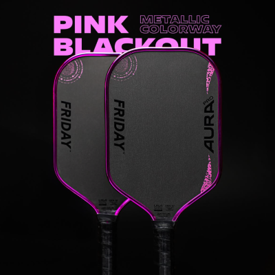 ไม้ พิกเกิลบอล ขนาด 16 มม. The Friday Aura Pro Pink Blackout 16mm Elongated