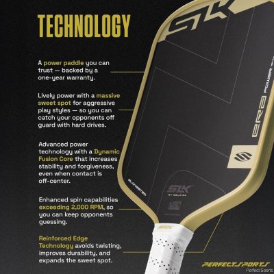 ไม้พิคเคิลบอล ขนาด 16 มม. SLK ERA Power - Elongated 16mm Pickleball Paddle - Volt(Green)