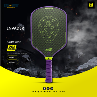 ไม้พิคเคิลบอล ขนาด 16 มม. The Invader Pickleball Paddle 16mm