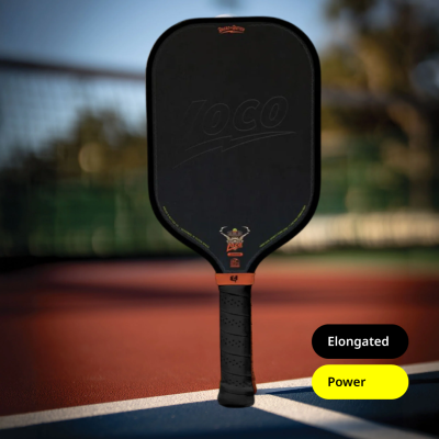 ไม้พิคเคิลบอล ขนาด 16 มม. The Loco 16mm Pickleball Paddle- Elongated(Black)