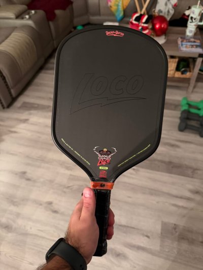ไม้พิคเคิลบอล ขนาด 16 มม. The Loco 16mm Pickleball Paddle- Hybrid(Black)