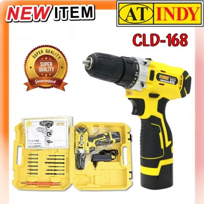 AT INDY สว่านมือถือไฟฟ้า สว่านไร้สาย 16.8V/ความเร็ว 0 – 1, 400 รอบ/นาที) รุ่น CLD168