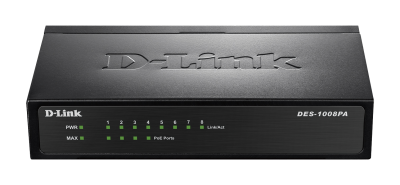 D-Link DES-1008PA Front