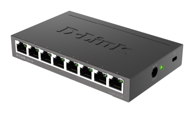 D-Link DGS-108 SideLeft
