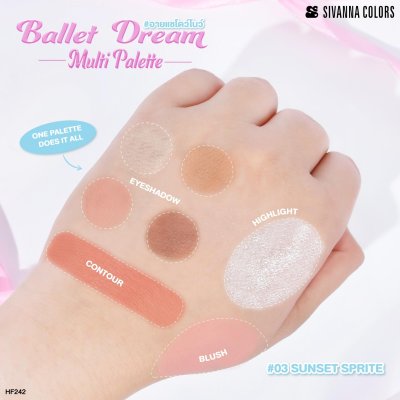 Sivanna Color Ballet Dream multi Palette : HF242
