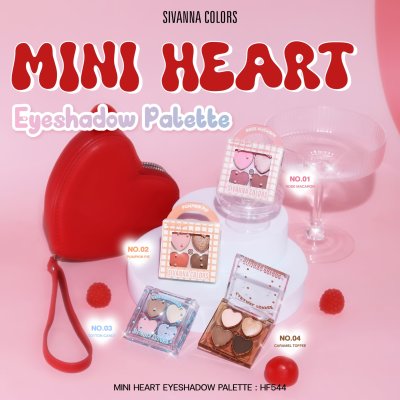 Sivanna Colors MINI HEART EYESHADOW PALETTE : DEP544