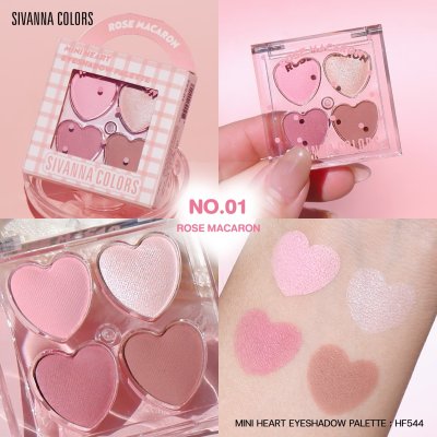 Sivanna Colors MINI HEART EYESHADOW PALETTE : DEP544